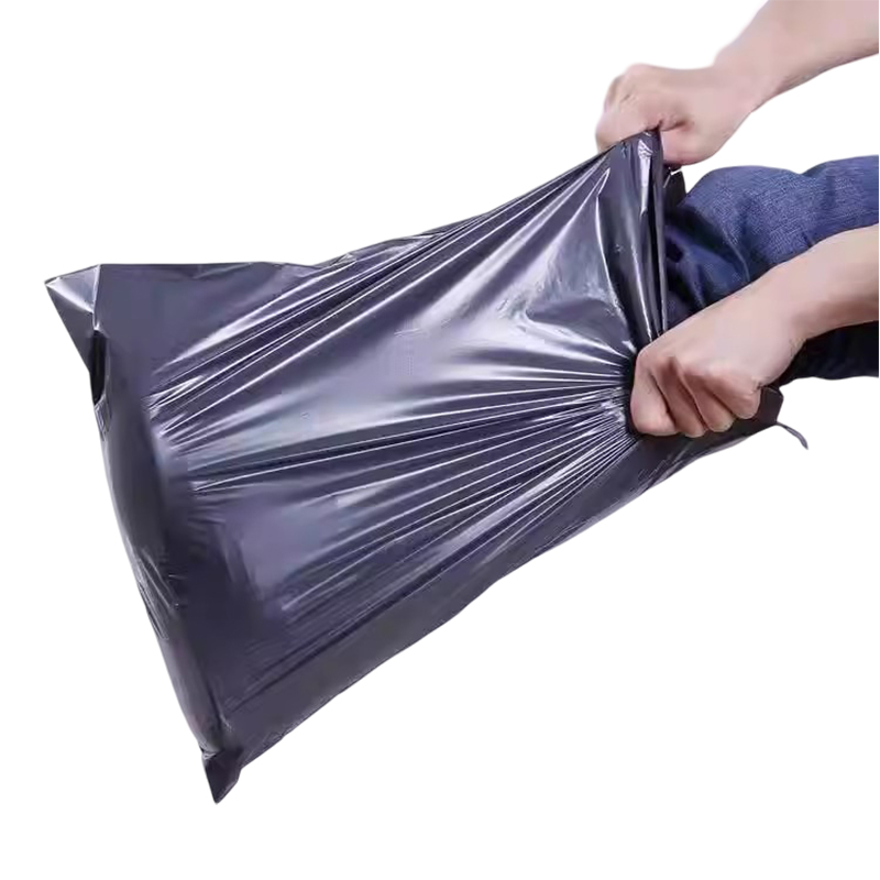 Black Courier Bag Waterproof Logistics E-Commerce Package Packaging Delivery Bag Whole Bag Plastic Packaging Bag Wholesale Customization